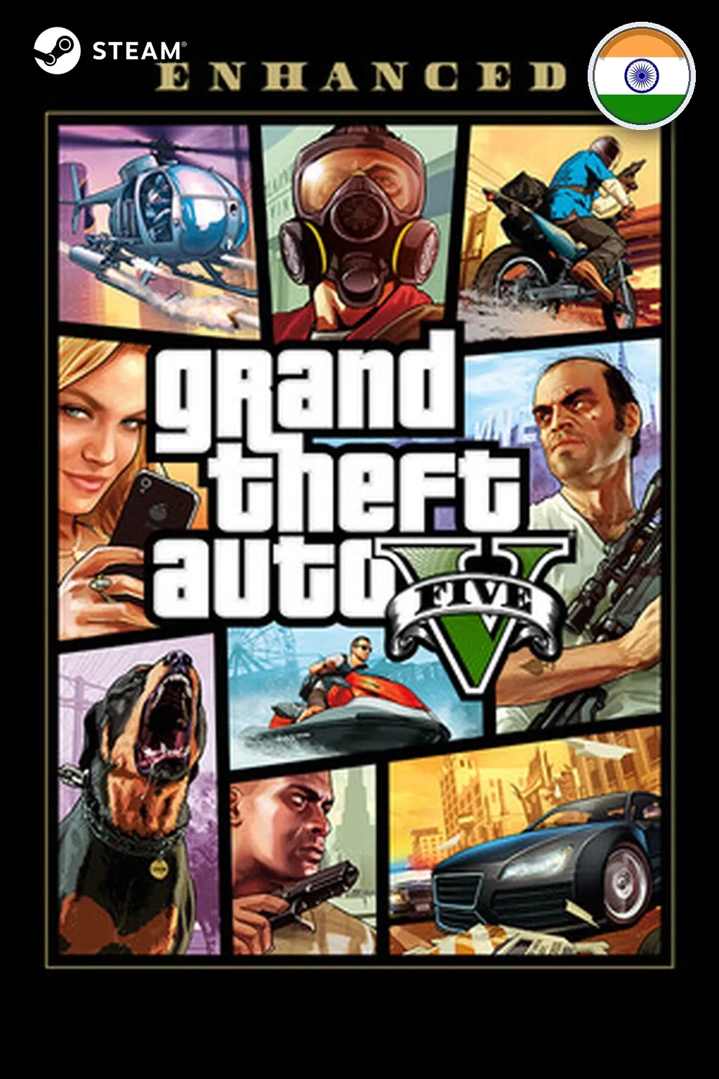 Grand Theft Auto V Enhanced & Great White Shark Card — Индия